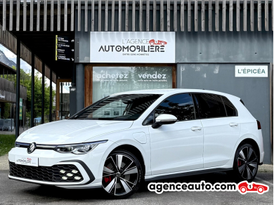 Achat voiture occasion, Auto occasion pas cher | Agence Auto Volkswagen Golf VIII GTE 1.4 TSi 245ch DSG6 - Sièges & volant chauffants Blanc Année : 2021 Automatique Hybride rechargeable