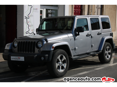 Achat voiture occasion, Auto occasion pas cher | Agence Auto Jeep Wrangler 3.6 285 UNLIMITED SAHARA AWD BVA Argent Année : 2017 Automatique Essence, Bioethanol