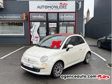 Achat voiture occasion, Auto occasion pas cher | Agence Auto Fiat 500C 1.4 MPi 100Ch BVA5 Blanc Année : 2009 Automatique Essence