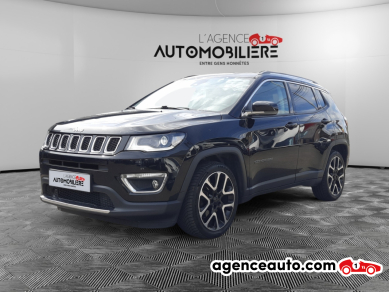 Achat voiture occasion, Auto occasion pas cher | Agence Auto Jeep Compass 1.6 MJD 4x2 Limited 120Ch Boite 6V / Garantie 12 Mois Noir Année : 2018 Manuelle Diesel