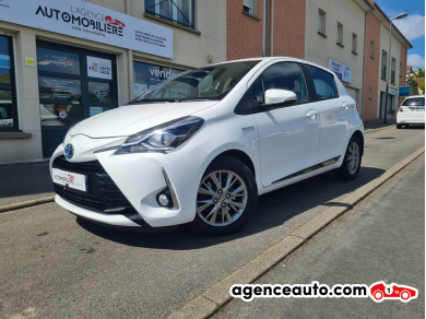 Achat voiture occasion, Auto occasion pas cher | Agence Auto Toyota Yaris III HYBRID 100H DYNAMIC 5P Blanc Année : 2017 Automatique Hybride