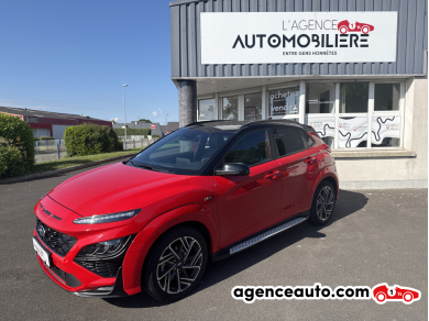Achat voiture occasion, Auto occasion pas cher | Agence Auto Hyundai KONA (2) 1.0 T-GDI 120 HYBRID 48V N LINE EXECUTIVE Rouge Année : 2022 Manuelle Essence, Hybride
