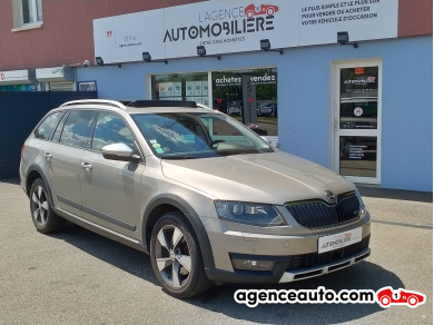 Achat voiture occasion, Auto occasion pas cher | Agence Auto Skoda Octavia Combi 2.0 TDI 184CH CR FAP SCOUT DSG6 4X4 Gris Année : 1904 Automatique Diesel