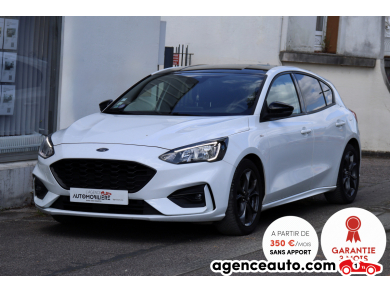 Achat voiture occasion, Auto occasion pas cher | Agence Auto Ford Focus IV 1.0 SCTi 125 ST-Line BVM6 (Carplay, Lane Assist, GPS...) Blanc Année : 2018 Manuelle Essence
