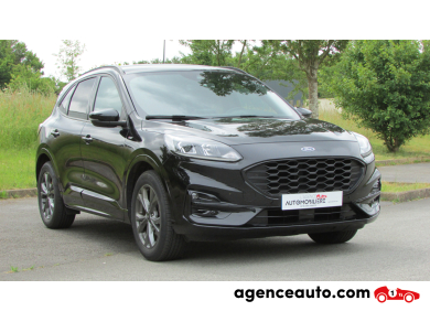 Achat voiture occasion, Auto occasion pas cher | Agence Auto Ford Kuga 2,5L DURATEC 190CH FHEV POWERSHIFT E85 Noir Année : 2022 Automatique Hybride