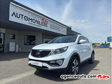 Achat voiture occasion, Auto occasion pas cher | Agence Auto Kia Sportage 2.0 CRDI 136 PREMIUM 4WD BVA Blanc Année : 2013 Automatique Diesel