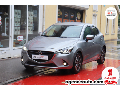 Achat voiture occasion, Auto occasion pas cher | Agence Auto Mazda Mazda 2 III 1.5 Skyactiv 90 Selection BVM (Aff. tête haute, Sièges chauffants, GPS) Gris Année : 2015 Manuelle Essence