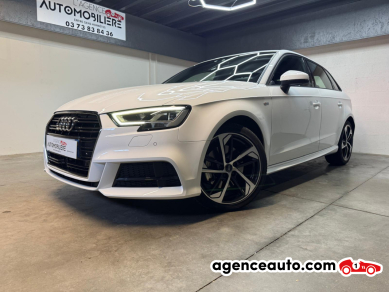 Achat voiture occasion, Auto occasion pas cher | Agence Auto Audi A3 Série 3 Phase 2 Sportback 2.0 TDI 16V S-Tronic7 S&S Blanc Année : 2020 Automatique Diesel