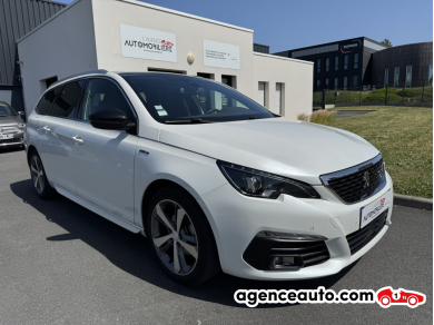 Achat voiture occasion, Auto occasion pas cher | Agence Auto Peugeot 308 SW II 1.5 BlueHDi EAT8 130 BVA GT LINE Blanc Année : 2018 Automatique Diesel