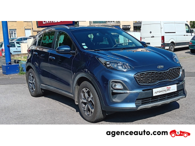 Achat voiture occasion, Auto occasion pas cher | Agence Auto Kia Sportage 1.6 CRDi Design 4x2 DCT7 136 Cv Bleu Année : 2021 Automatique Diesel