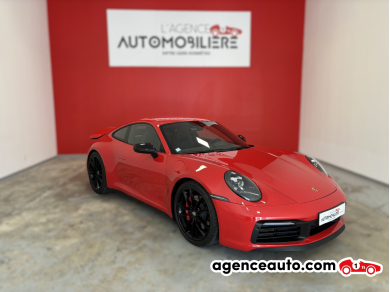 Achat voiture occasion, Auto occasion pas cher | Agence Auto Porsche 911 911 TYPE 992 CARRERA 4S 3.0 450CV PDK8 Rouge Année : 2019 Automatique Essence
